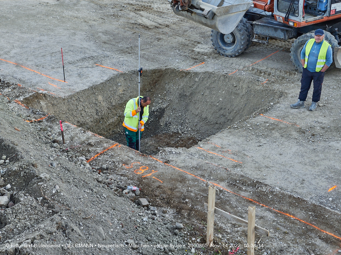 14.11.2022 - Baustelle an der Quiddestraße Haus für Kinder in Neuperlach